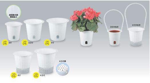 底面給水鉢シリーズ